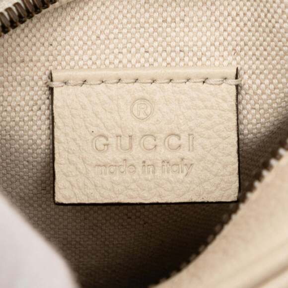 GUCCI White Leather Shoulder Bag - Picture 5 of 6